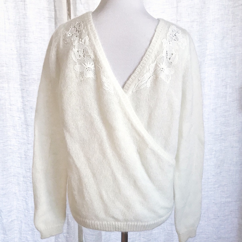 Sezane Ivory Sweater